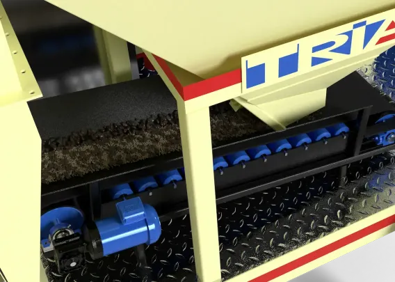 Triple-compartment Bin Option of a Integral asphalt plant of 10 Tph 