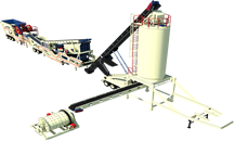Mining, production of material ready to separate ore, portable system, medium investment 
